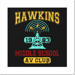 Stranger Things Tee - Hawkins AV Club 1 Posters and Art